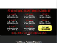 Tablet Screenshot of frvbc.com